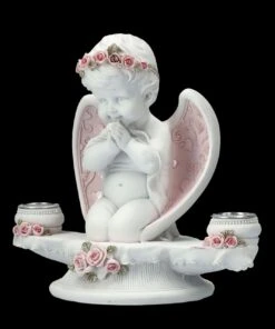 Kerzenhalter Engel - Putte Mit Rosa Rosen 15 Kerzenhalter Engel - Putte Mit Rosa Rosen -Statuen Modell Verkauf FS26626 Kerzenhalter Engel mit rosa Rosen 2 1280x1280