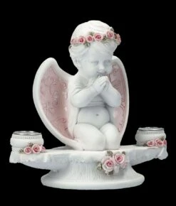 Kerzenhalter Engel - Putte Mit Rosa Rosen 14 Kerzenhalter Engel - Putte Mit Rosa Rosen -Statuen Modell Verkauf FS26626 Kerzenhalter Engel mit rosa Rosen 9 1280x1280