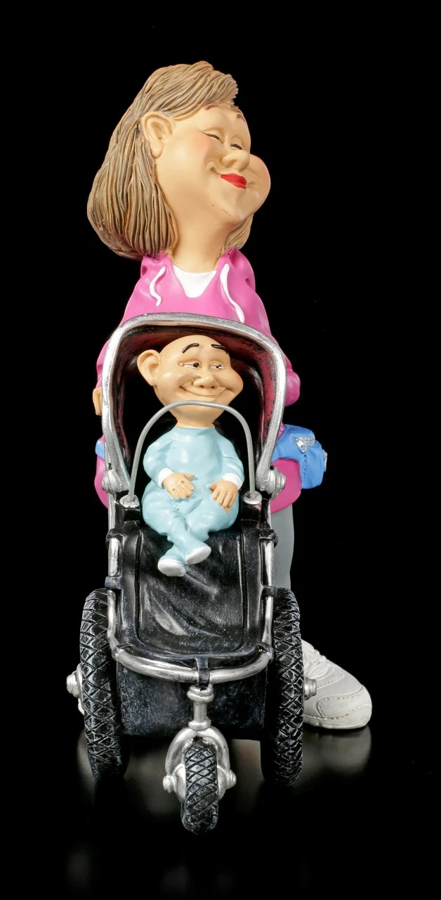Funny Family Figur - Mutter Mit Kinderwagen 4 Funny Family Figur - Mutter Mit Kinderwagen – Bild 2