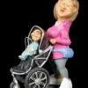 Funny Family Figur - Mutter Mit Kinderwagen -Statuen Modell Verkauf Funny Family Figur Mutter Mit Kind Im Kinderwagen 1280x1280