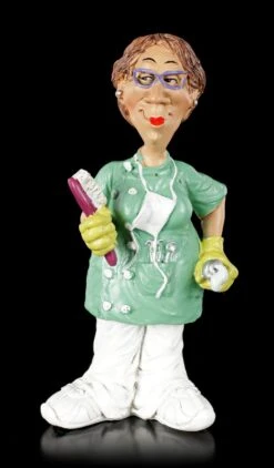 Funny Job Figur - Zahnarzthelferin Mit Zahnbürste
