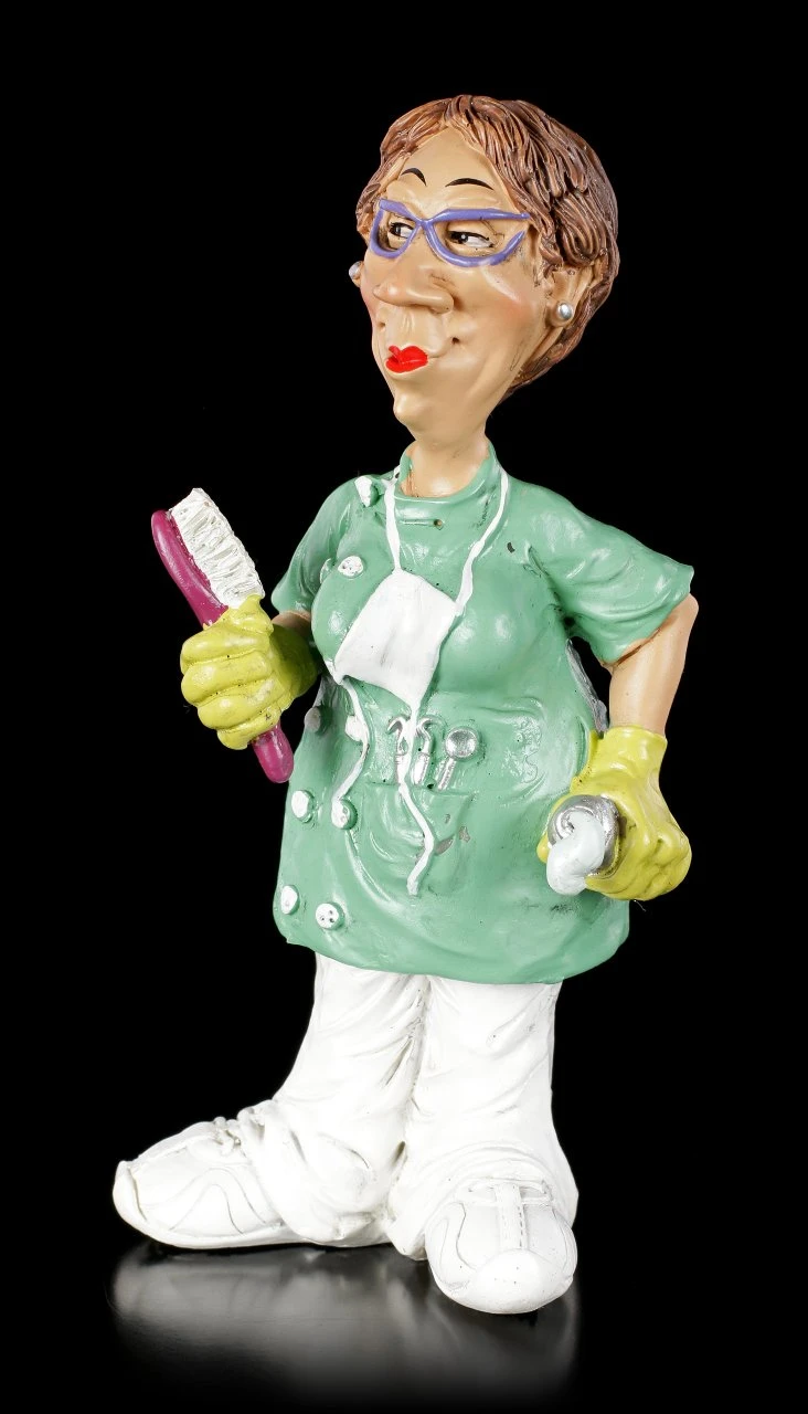 Funny Job Figur - Zahnarzthelferin Mit Zahnbürste 4 Funny Job Figur - Zahnarzthelferin Mit Zahnbürste – Bild 2