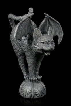 Gargoyle Katze Mit Fledermausflügeln