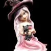 Hexen Figur - Rosa Mit Katze