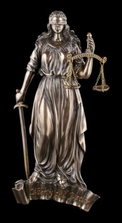 Justitia Wandrelief Mit Waage Und Schwert