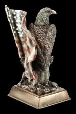 Adler Figur Sitzt Vor US Flagge -Statuen Modell Verkauf KS6432 Adler Figur sitzt vor US Flagge 7 1280x1280