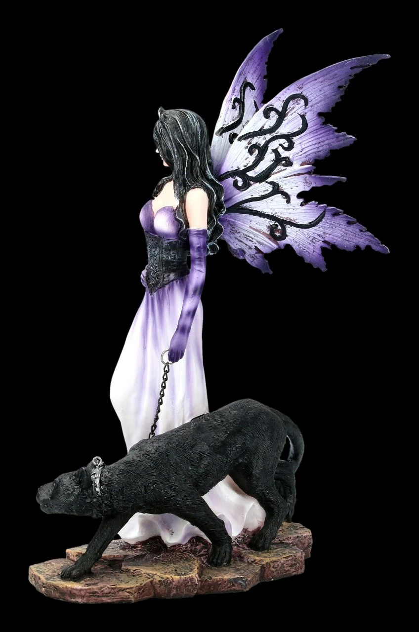 Elfen Figur Mit Panther An Der Leine 5 Elfen Figur Mit Panther An Der Leine – Bild 3