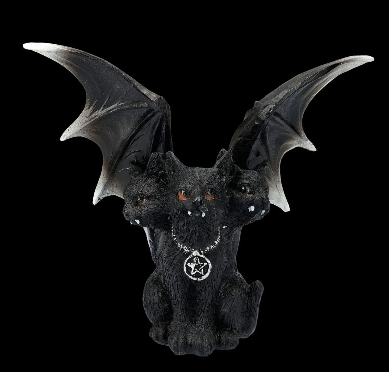 Katzen Figur - Dreiköpfiger Vampir 3 Katzen Figur - Dreiköpfiger Vampir