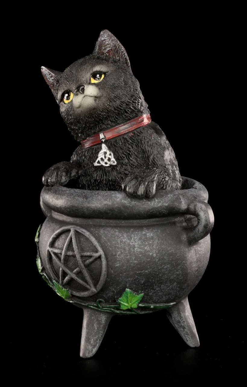 NEMESIS NOW Hexen Katzen Figur - Smudge 4 NEMESIS NOW Hexen Katzen Figur - Smudge – Bild 2