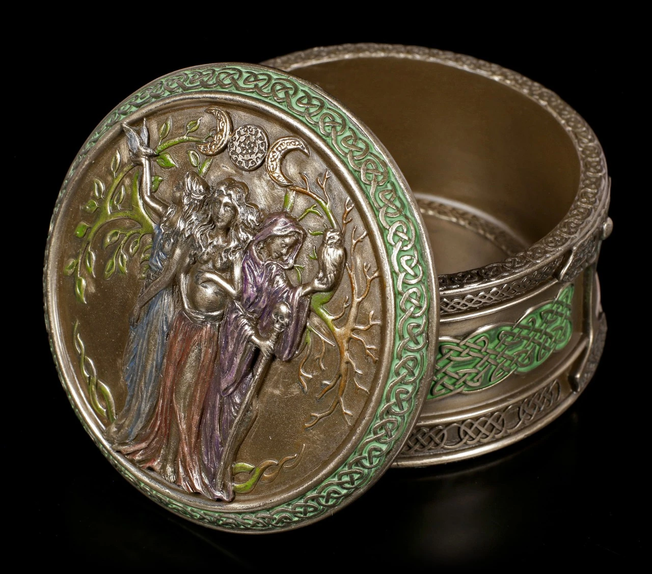 Keltische Schatulle - Dreifaltige Göttin 3 Keltische Schatulle - Dreifaltige Göttin