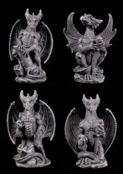 4er Set Kleine Drachen