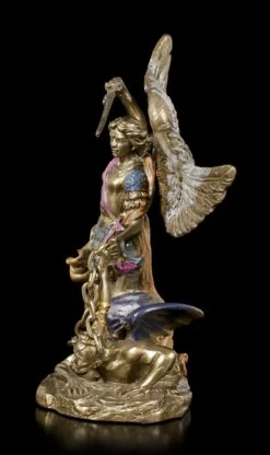 Kleine Erzengel Michael Figur - Bronziert -Statuen Modell Verkauf Kleine Erzengel Michael Figur Bronziert 4 1280x1280