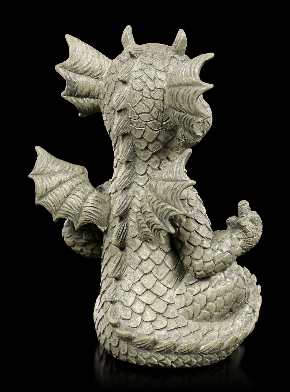 Kleine Gartenfigur - Glücksdrache Bad Boy 7 Kleine Gartenfigur - Glücksdrache Bad Boy – Bild 5