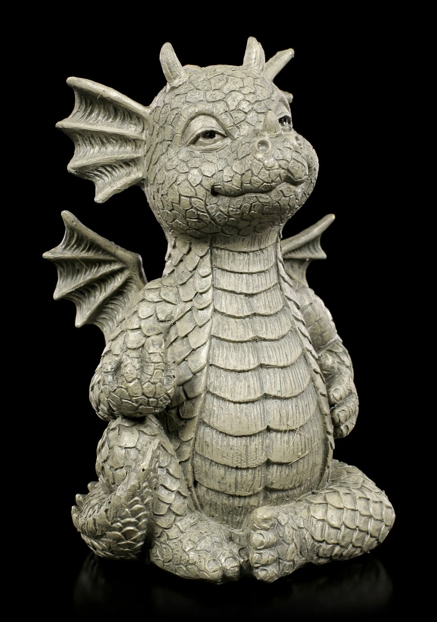 Kleine Gartenfigur - Glücksdrache Bad Boy 4 Kleine Gartenfigur - Glücksdrache Bad Boy – Bild 2