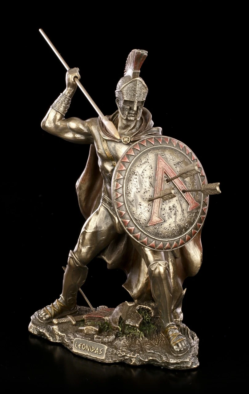 Leonidas I. Figur Mit Schild Und Speer 4 Leonidas I. Figur Mit Schild Und Speer – Bild 2