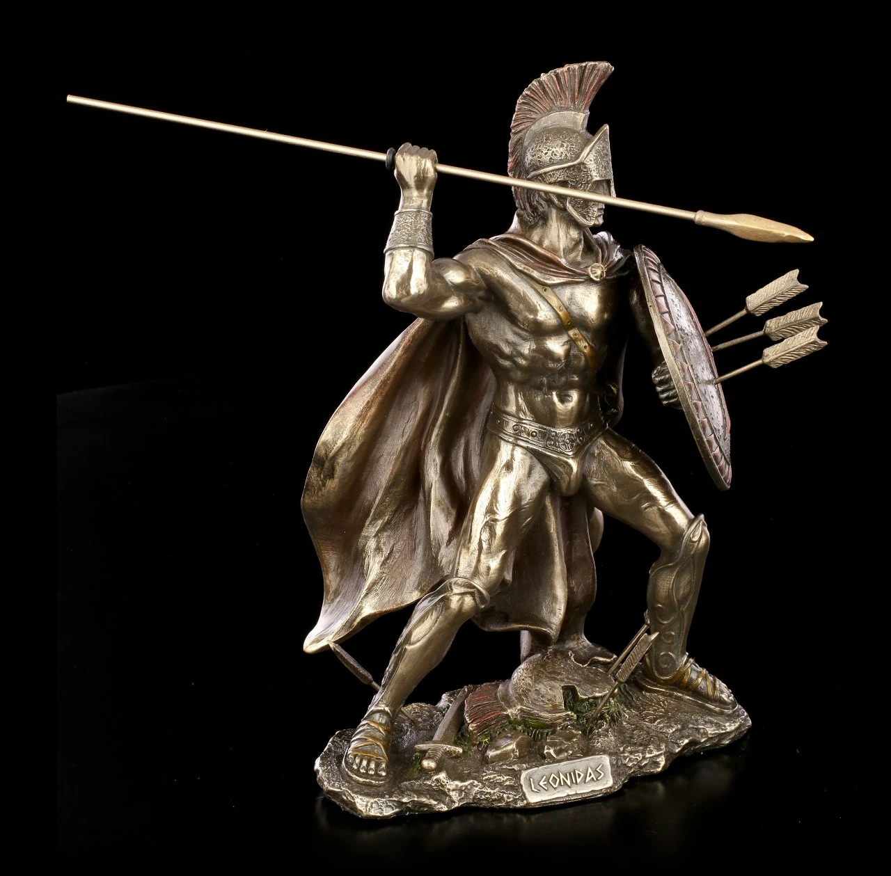 Leonidas I. Figur Mit Schild Und Speer 7 Leonidas I. Figur Mit Schild Und Speer – Bild 5