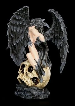 Dark Angel Figur - Rabenkönigin Auf Totenkopf -Statuen Modell Verkauf Rabenkoenigin Dark Angel 2 1280x1280