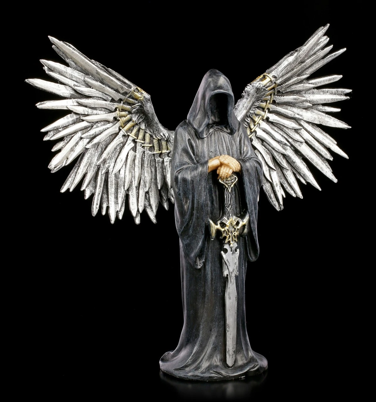 Reaper Figur Mit Schwertflügeln - Death By The Sword 3 Reaper Figur Mit Schwertflügeln - Death By The Sword