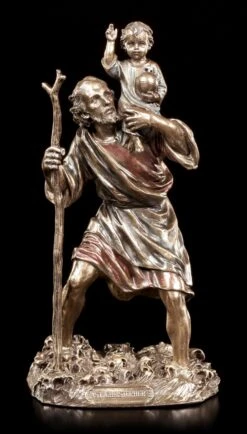 Heiligen Figur - St. Christophorus Mit Jesuskind