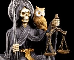 Sitzende Santa Muerte Figur - Schwarz -Statuen Modell Verkauf Santa Muerte Schwarz 4 1280x1280