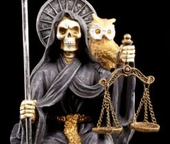 Sitzende Santa Muerte Figur - Schwarz -Statuen Modell Verkauf Santa Muerte Schwarz 5 1280x1280