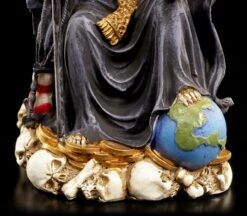 Sitzende Santa Muerte Figur - Schwarz -Statuen Modell Verkauf Santa Muerte Schwarz 6 1280x1280