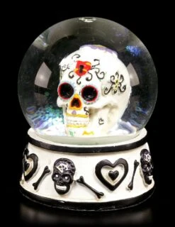 Schneekugel - Day Of The Dead Totenkopf - Schwarz -Statuen Modell Verkauf Schneekugel Day Dead 358241320a9e57 1280x1280