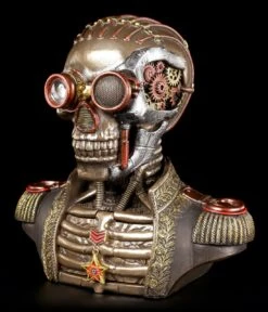 Steampunk Skelett Büste Mit Schatullen - Der Konteradmiral -Statuen Modell Verkauf Steampunk Bueste Konteradmiral 2 1280x1280