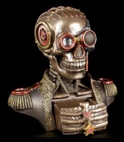 Steampunk Skelett Büste Mit Schatullen - Der Konteradmiral -Statuen Modell Verkauf Steampunk Bueste Konteradmiral 5 1280x1280