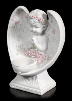 Teelichthalter - Engel Bub Mit Herzen 12 Teelichthalter - Engel Bub Mit Herzen -Statuen Modell Verkauf Teelichthalter Weisser Engel Mit Herzen 3 1280x1280