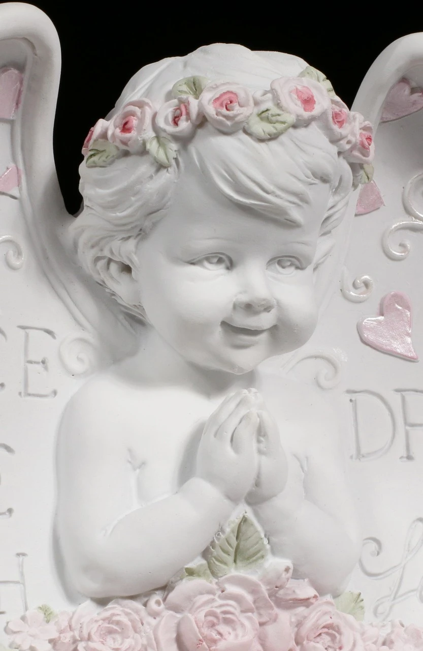 Teelichthalter - Engel Bub Mit Herzen 9 Teelichthalter - Engel Bub Mit Herzen – Bild 7
