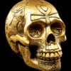 Ägyptischer Totenkopf - Goldfarben -Statuen Modell Verkauf Totenkopf Aegyptisch 1280x1280