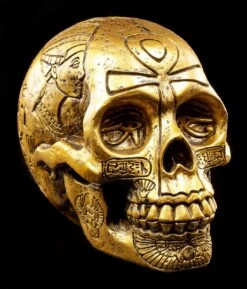 Ägyptischer Totenkopf - Goldfarben
