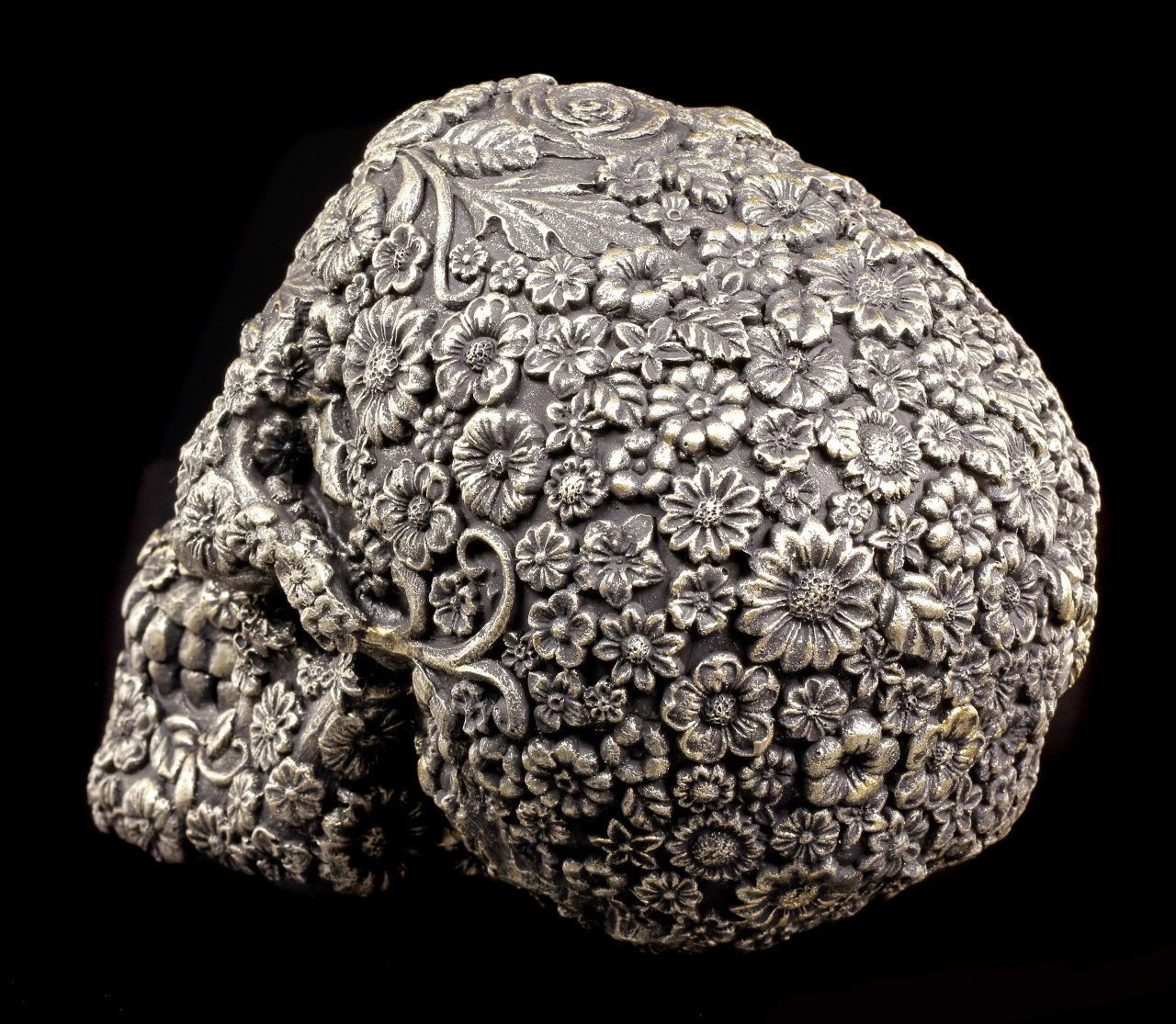 Totenkopf - Florales Muster 6 Totenkopf - Florales Muster – Bild 4