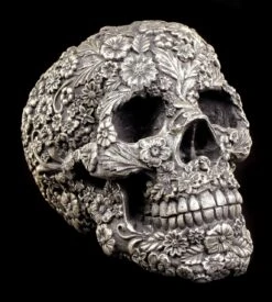 Totenkopf - Florales Muster