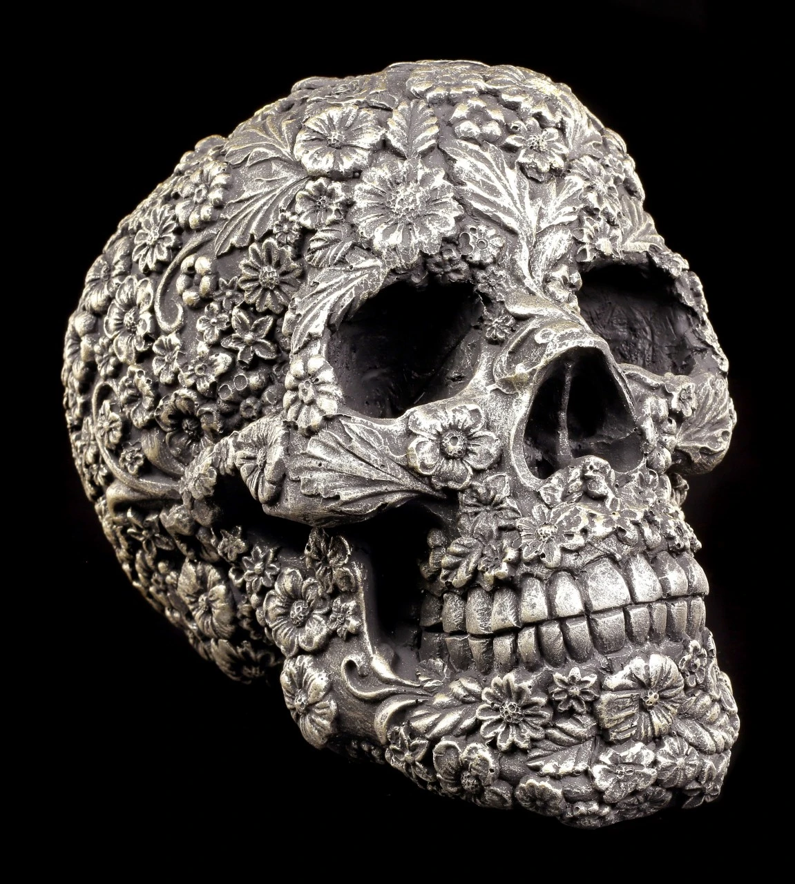 Totenkopf - Florales Muster 3 Totenkopf - Florales Muster