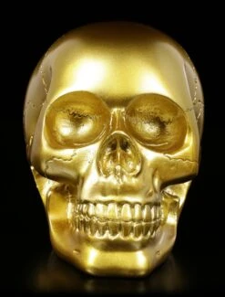 Totenkopf - Goldfarben -Statuen Modell Verkauf Totenkopf Goldfarben 1 1280x1280