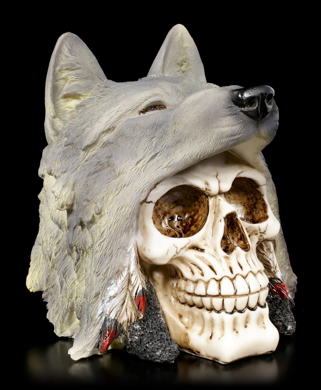 Totenkopf - Indianer Mit Wolfskopf 3 Totenkopf - Indianer Mit Wolfskopf