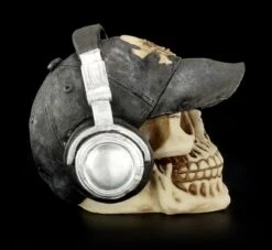 Totenkopf Mit Cappie Und Kopfhörern -Statuen Modell Verkauf Totenkopf Kopfhoerer Basecap 7 1280x1280
