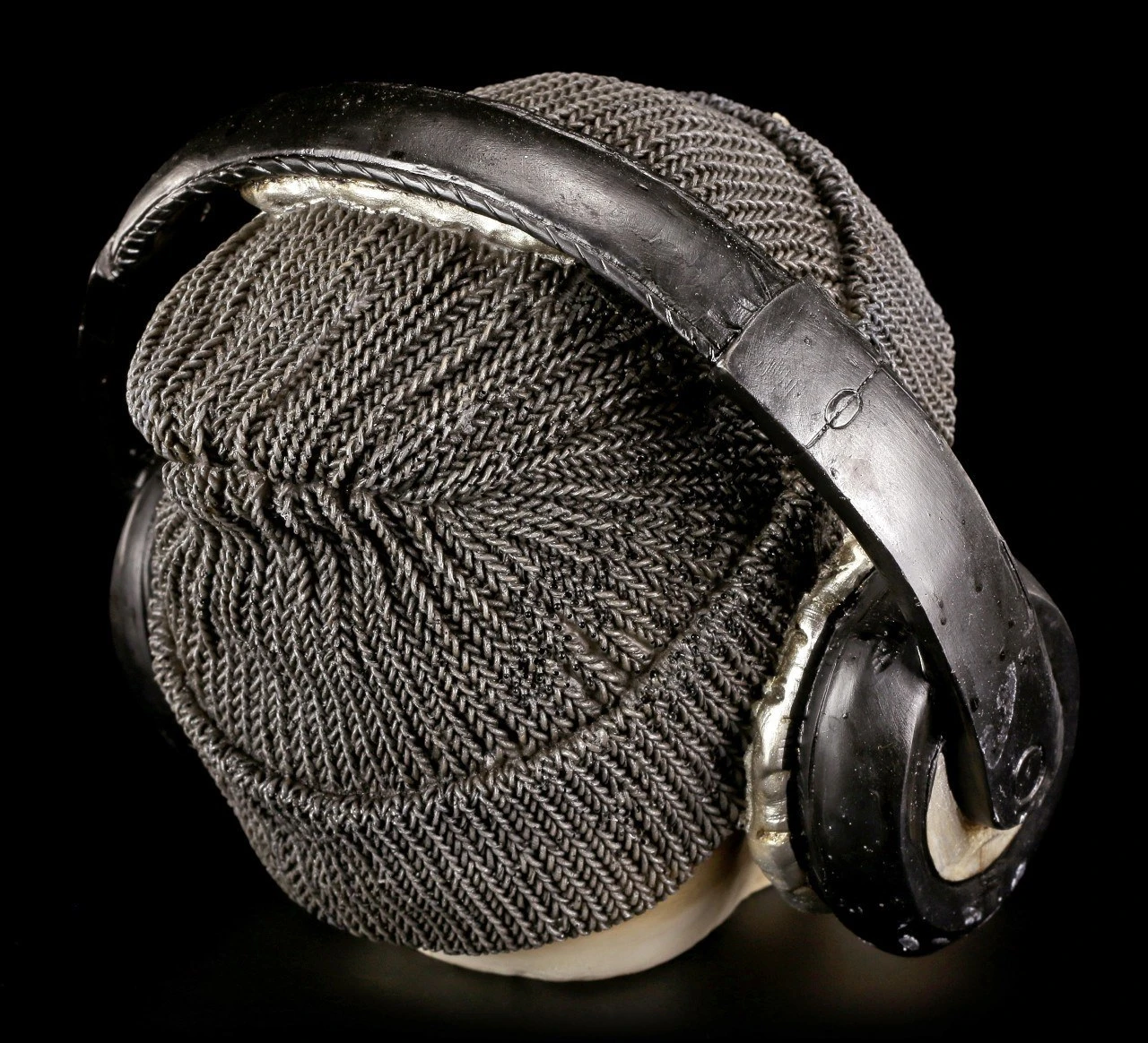 Totenkopf Mit Kopfhörern - Dead Beat - Grau 7 Totenkopf Mit Kopfhörern - Dead Beat - Grau – Bild 5