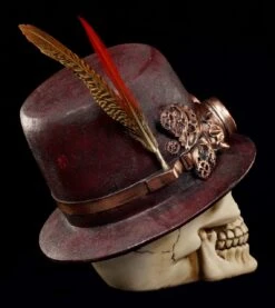 Steampunk Totenkopf Mit Hut Und Feder 12 Steampunk Totenkopf Mit Hut Und Feder -Statuen Modell Verkauf Totenkopf Steampunk Feder 4 1280x1280
