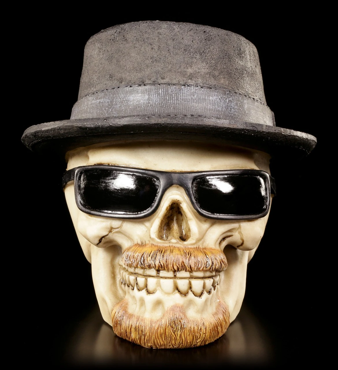 Totenkopf Mit Hut Und Sonnenbrille - Badass Klein 4 Totenkopf Mit Hut Und Sonnenbrille - Badass Klein – Bild 2