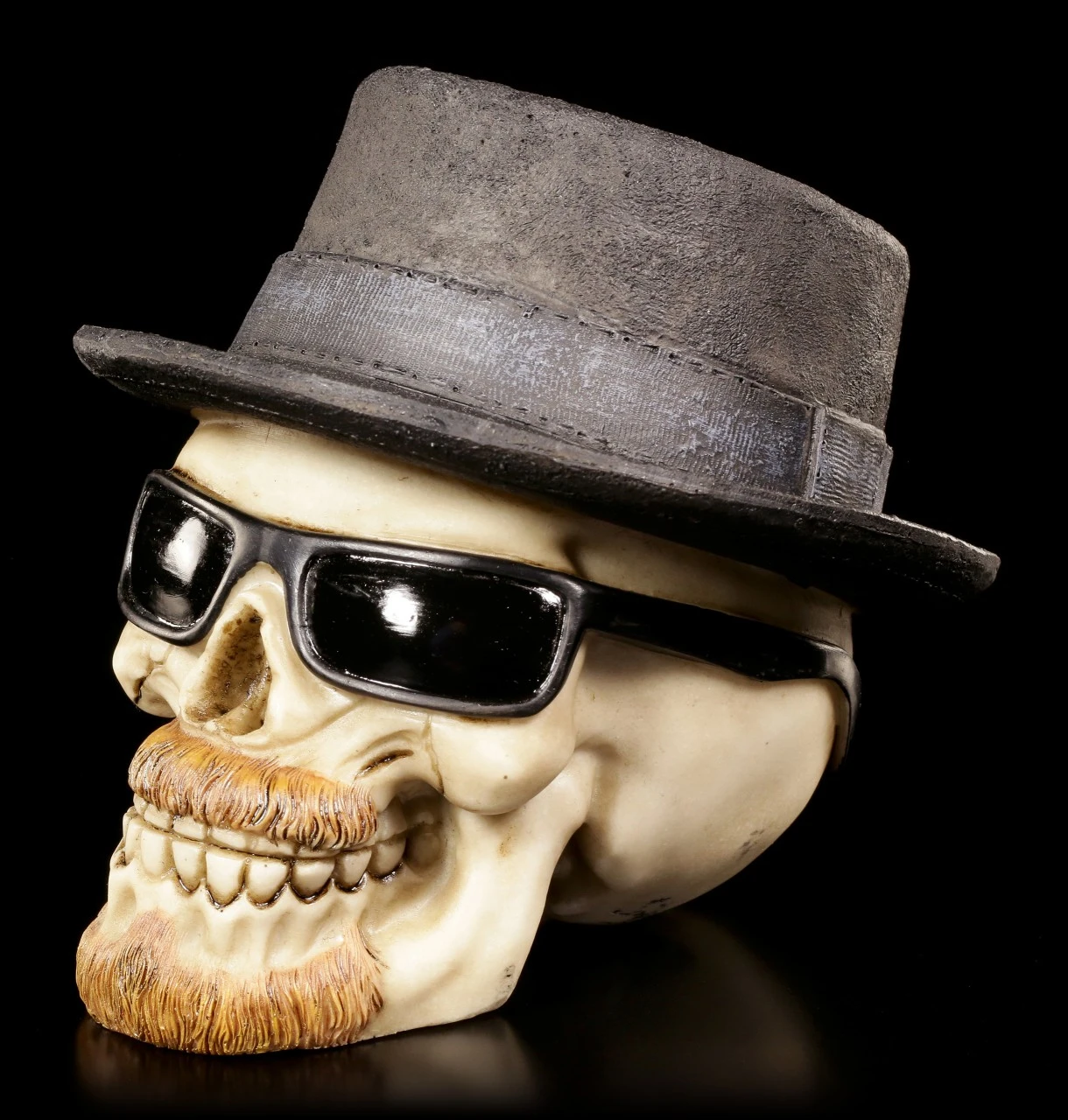 Totenkopf Mit Hut Und Sonnenbrille - Badass Klein 5 Totenkopf Mit Hut Und Sonnenbrille - Badass Klein – Bild 3