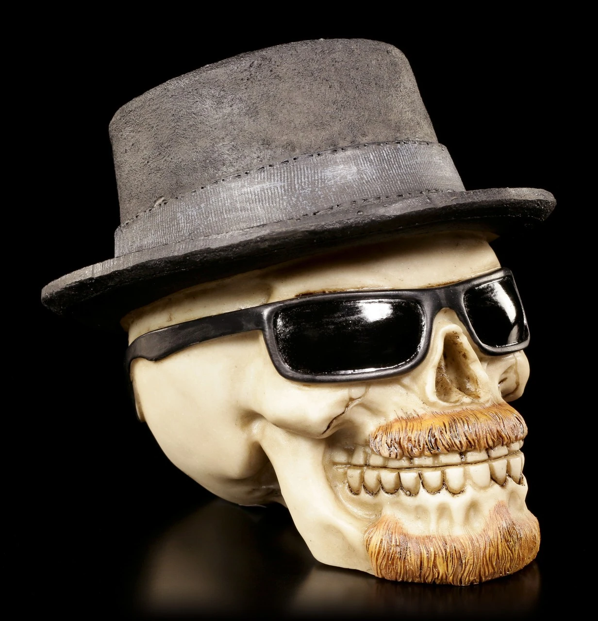 Totenkopf Mit Hut Und Sonnenbrille - Badass Klein 3 Totenkopf Mit Hut Und Sonnenbrille - Badass Klein