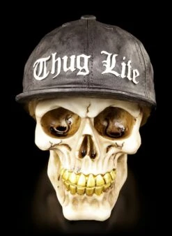 Gangster Totenkopf Mit Goldzähnen - Thug Life -Statuen Modell Verkauf Totenkopf mit Muetze Thug Life 5 1280x1280