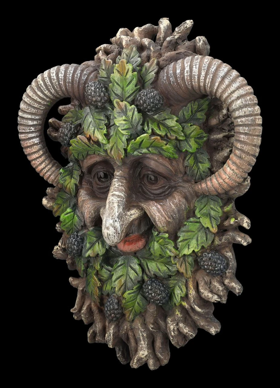 Wandrelief Greenman - Pan Spruce 5 Wandrelief Greenman - Pan Spruce – Bild 3