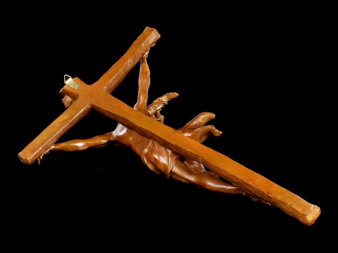 Wandrelief Kruzifix - Jesus Am Kreuz In Holzoptik 6 Wandrelief Kruzifix - Jesus Am Kreuz In Holzoptik – Bild 4