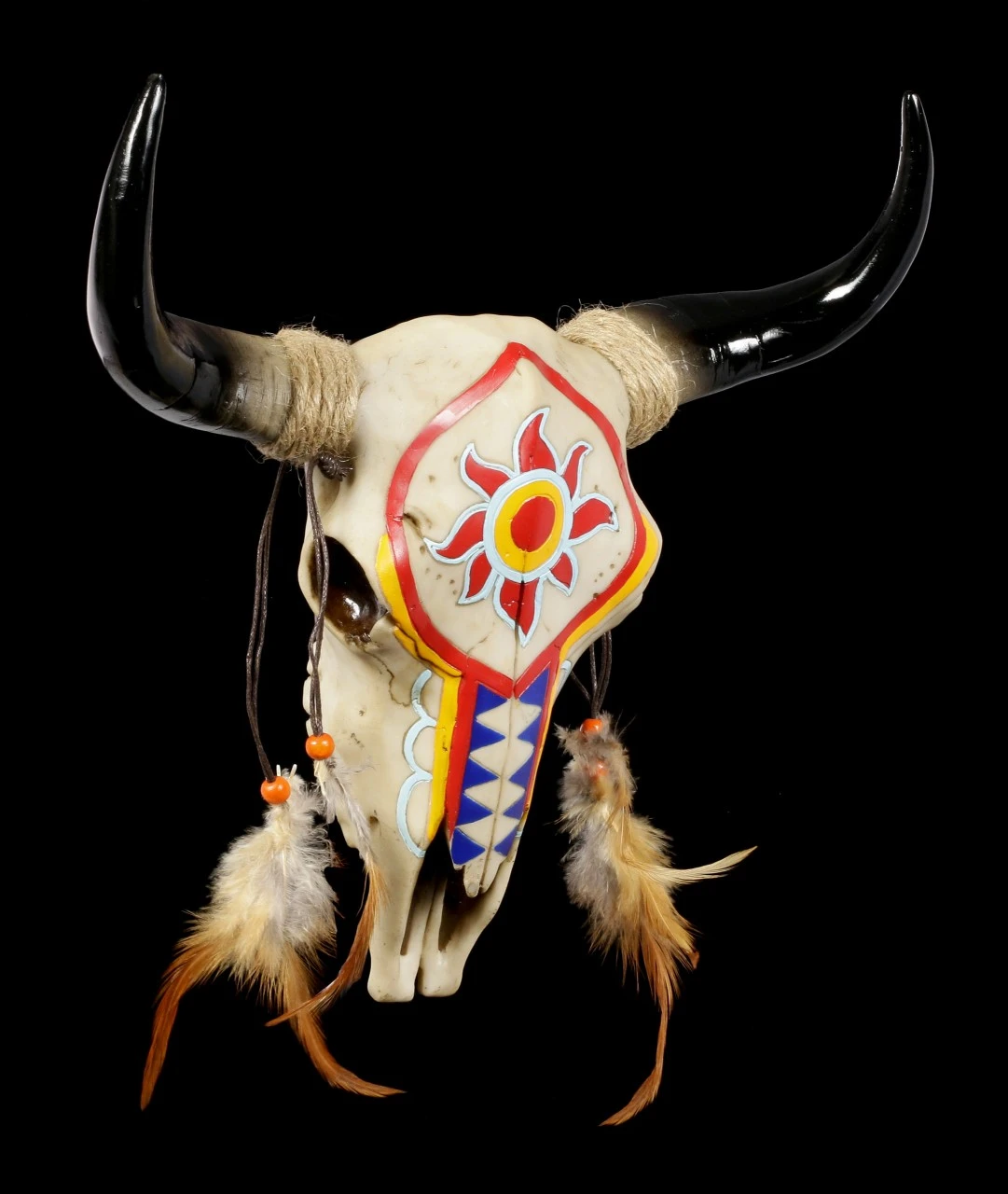 Wandrelief Stier Schädel - Indianer Look 4 Wandrelief Stier Schädel - Indianer Look – Bild 2
