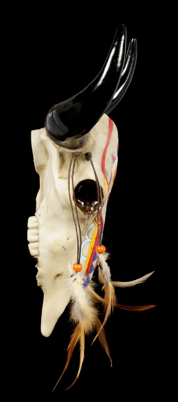 Wandrelief Stier Schädel - Indianer Look 5 Wandrelief Stier Schädel - Indianer Look – Bild 3